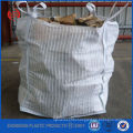 1 ton tote bags, ventilated big bag with top cover for firewood , UV protection